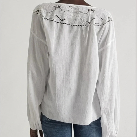 One Teaspoon NWT Devil’s Ladder Hand Cut Shirt in white SMALL - Picture 3 of 8